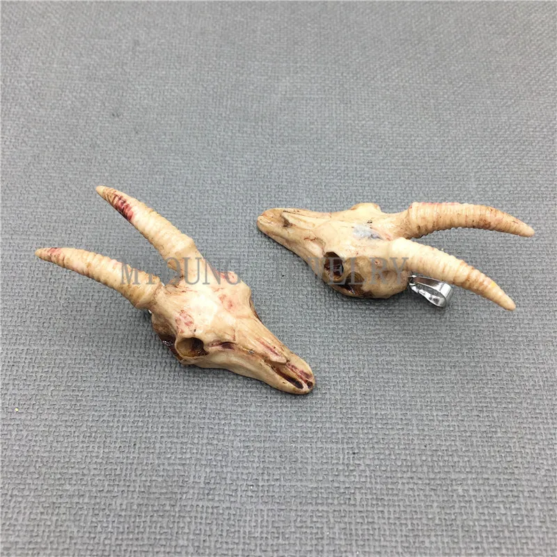 MY0143 подвеска с черепом Antelope из овечьей шерсти 45*23 мм|sheep pendant|pendant charmspendant skull |