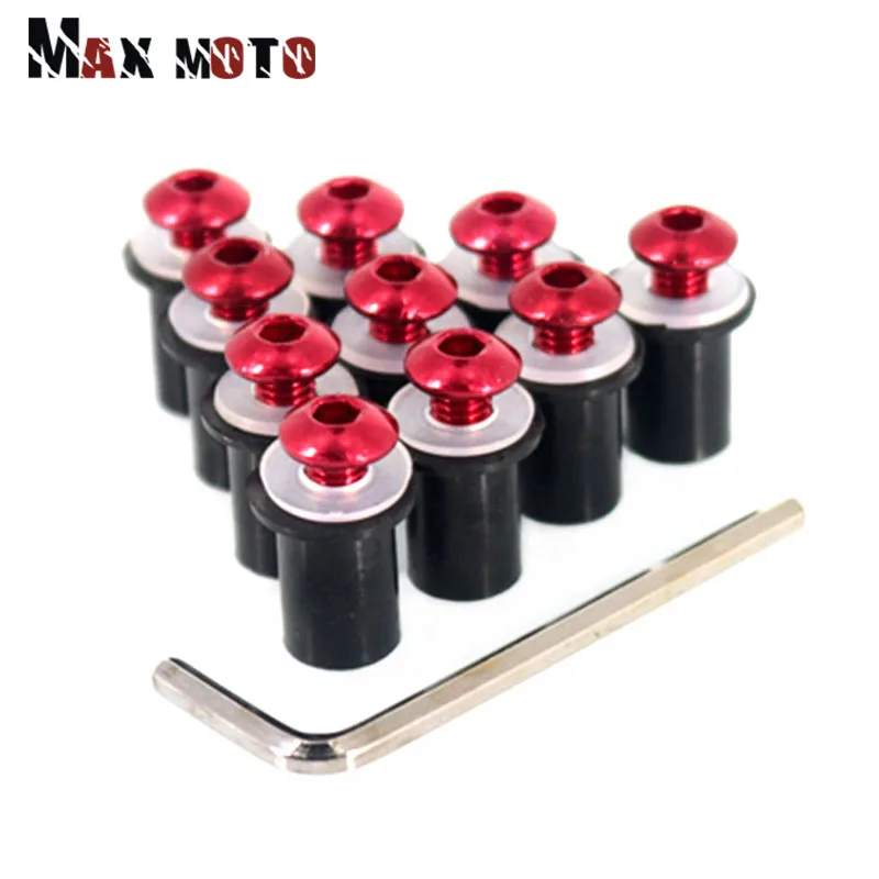 

Болты и гайки для лобового стекла мотоцикла HONDA CBR 600 RR F4i F4 CB1000R VFR 800 CBR1000RR CRF250L 5 мм 10 шт.