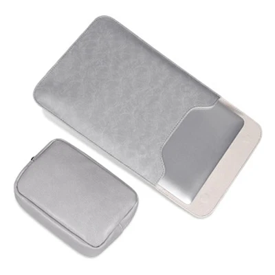 gray sets Чехол для Xiaomi 15,6, женский и мужской чехол из искусственной кожи, чехол для ноутбука, сумка для Macbook Air Pro retina 11, 12, 13, Mac book 15 touch bar - Цвет: gray sets