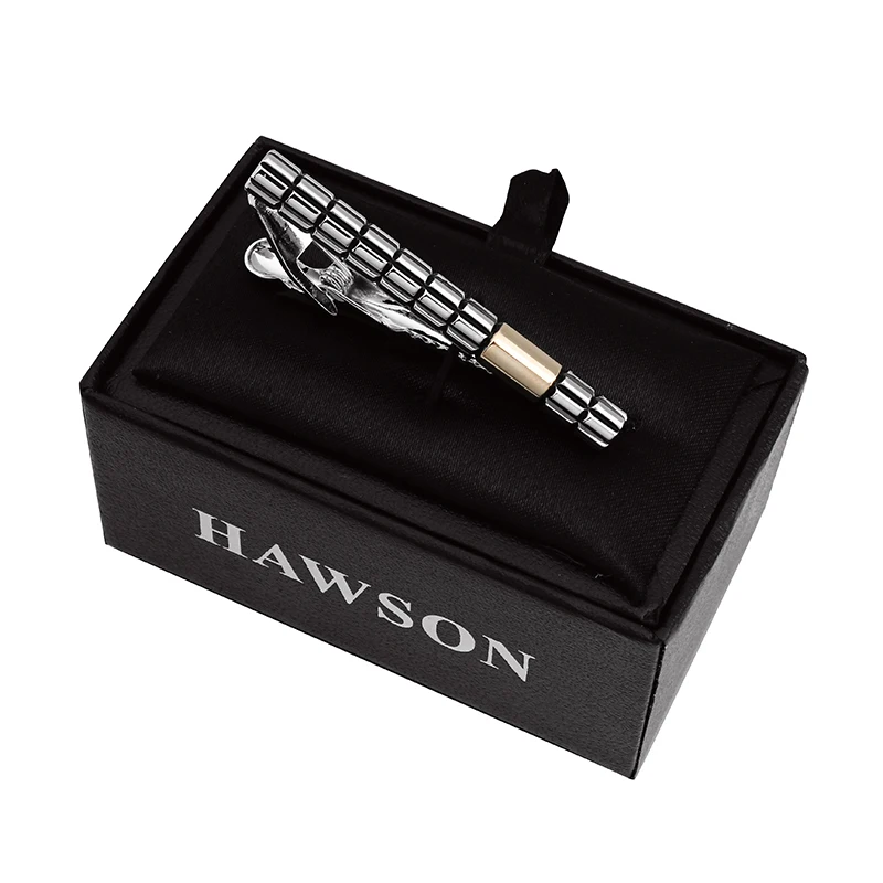HAWSON Модный и стильный галстук клип/бар/Tack/Pin для 6 см/2 36 дюймов пистолет черный с
