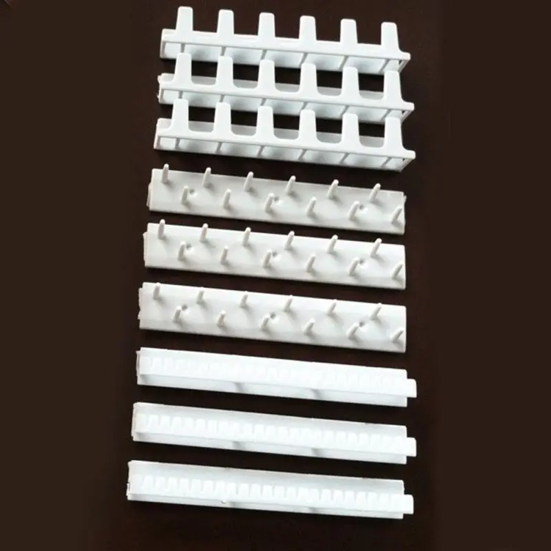 9pcs 9 шт./компл. ABS белый ювелирный крюк для хранения клейкая вешалка для украшений липкие крючки с настенным креплением для сережек вешалка для ожерелья висячие - Цвет: 9pcs