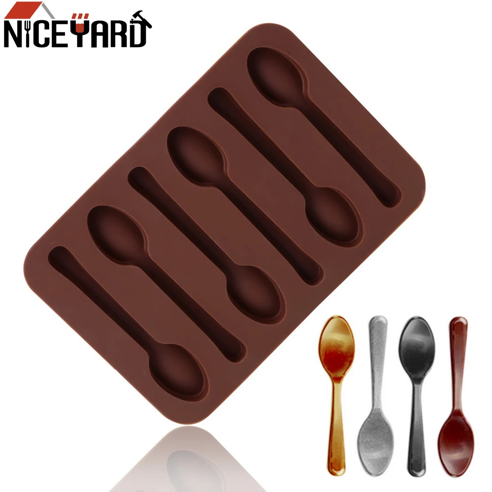 Силиконовая форма в форме ложки желе шоколада 3D-форма для мастики помадки торта