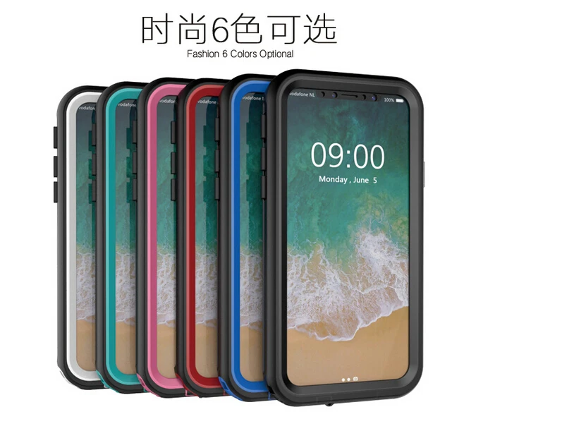 Heavy Duty Protection IP68 Waterproof PET Case for iPhone X Cse Outdoor Sports Sealed Cover Mobile Phone |