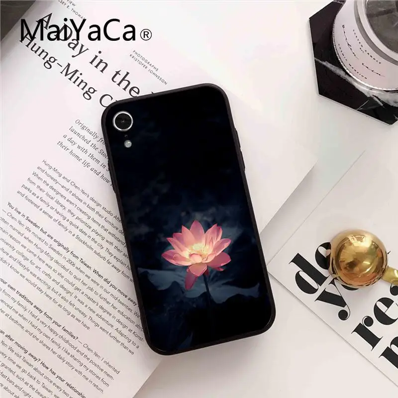 Мягкий резиновый черный чехол Maiyaca для iPhone 8 7 6 6S Plus X XS MAX 5 5S SE XR 10 | Мобильные
