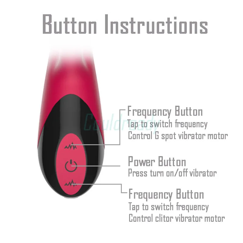 Кролик вибратор точки G Стимулятор клитора двойной 7 частоты гибкий