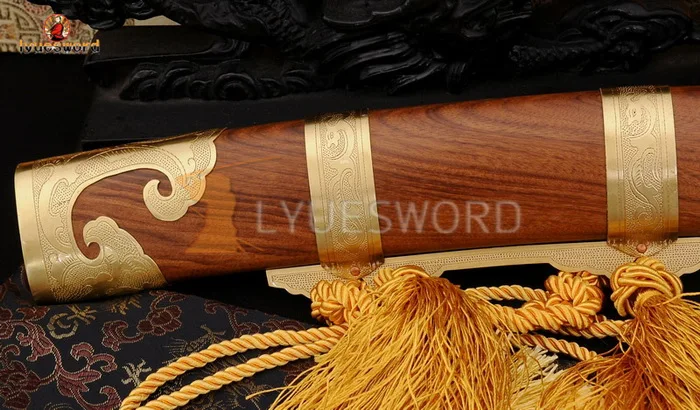 LYUESWORD традиционный китайский меч дамасское лезвие ручной работы очень острые