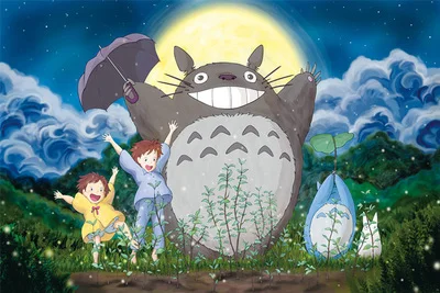 cute Totoro The wooden puzzle 1000 pieces ersion jigsaw white card adult children's educational toys | Игрушки и хобби