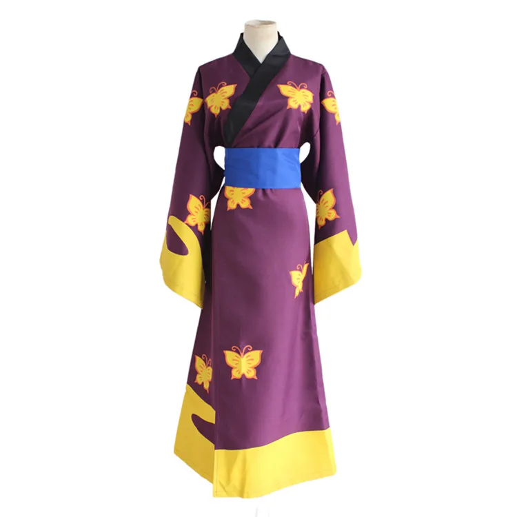 Gintama Takasugi Shinsuke Аниме кимоно Косплей Костюм + Бесплатный трек номер | Тематическая