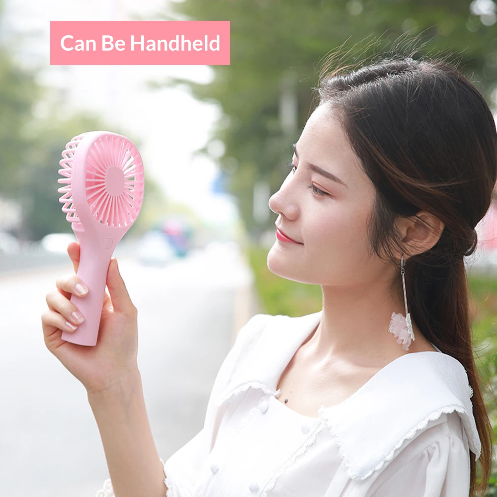 TOPK портативный мини-usb вентилятор ручной держатель встроенный аккумулятор