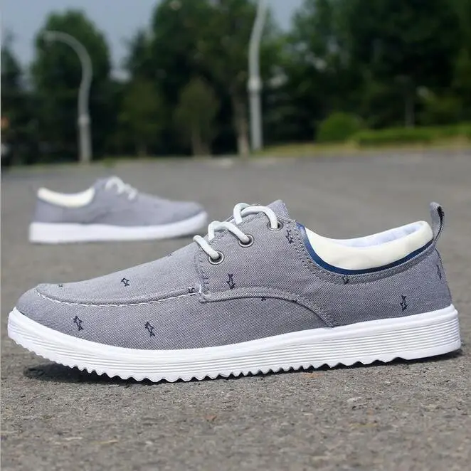 Горячие Продажи Мужчины Холст Обувь 2017 Весна Осень шнуровке Низкий Стиль Моды