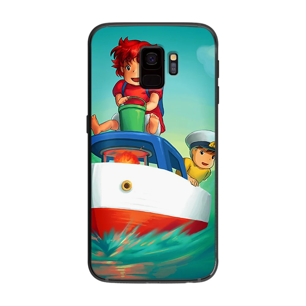Аниме скале принцессы Поньо милые для samsung Galaxy A5 A6 A7 A8 A9 2018 2019 плюс M10 M20 M30 мягкий