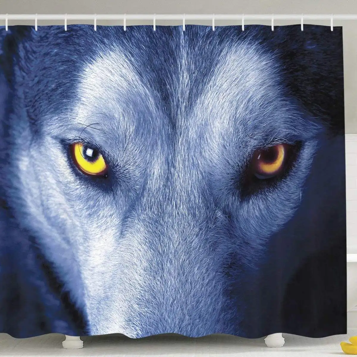 Wolf Eyes 1Pc 180x180 см 1 шт/3 шт/4 шт Белый Волк Ловец снов глаза волка с 12 крючками занавеска для ванной комнаты Душ туалет коврик крышка Ковер Наборы занавесок - Цвет: Wolf Eyes 1Pc