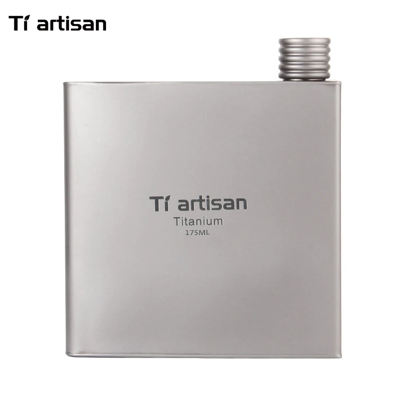 Tiartisan 175 мл наружная портативная титановая винная фляжка кружки винного цвета для путешествий Сверхлегкий Флагон для путешествий посуда для напитков Ta8602Ti