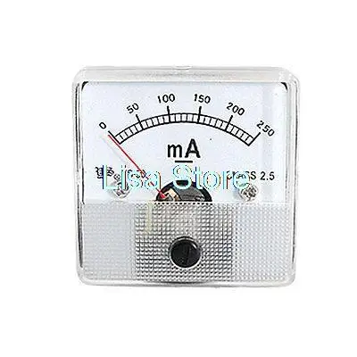 Dc 0 250ма аналоговый усилитель панели метр амперметр|panel flow meter|panel beatingmeter case |