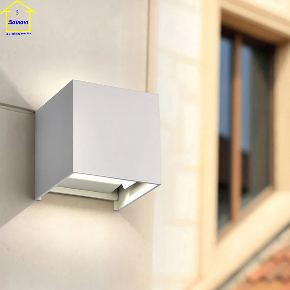6 Вт регулируемый угол Cube простой современный настенный светильник вверх и вниз