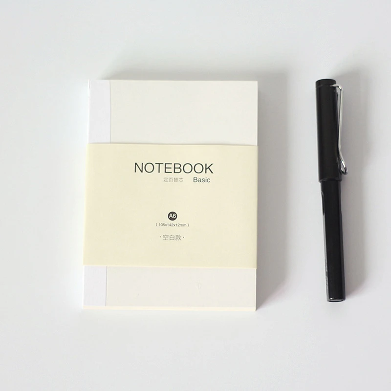 A5 A6 HOBO Basic BUJO повседневные записные книжки заправки для планировщика пустая линия