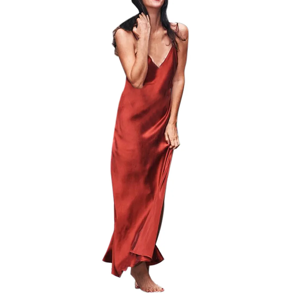 Модные женские платья однотонное официальное платье без рукавов с открытой