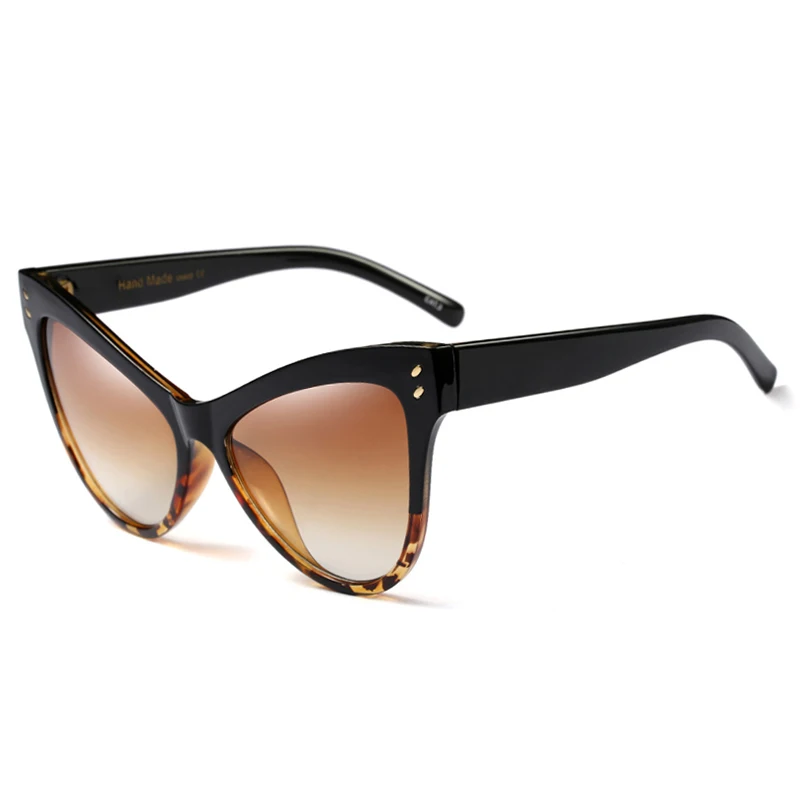 C2 Leopard - Brown Winla модные дизайнерские женские солнцезащитные очки "кошачий глаз", роскошные очки с градиентными линзами для женщин, UV400 Oculos de sol WL1093 - Цвет линз: C2 Leopard - Brown