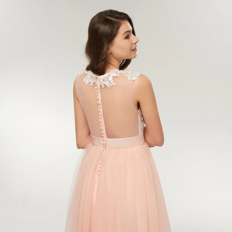 Дешевые розовый свадебное платье пляж 2018 Винтаж кружевной топ Сексуальная Тюль