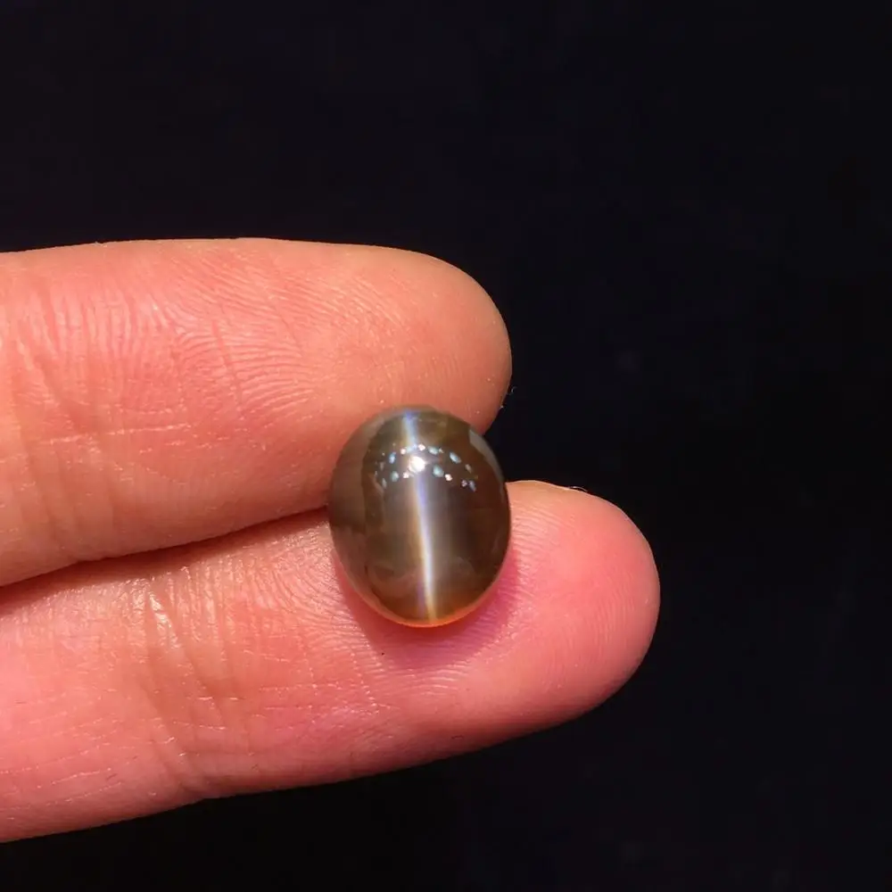 Хризоберил кошачий глаз драгоценный камень натуральный хризоберил 6.71ct