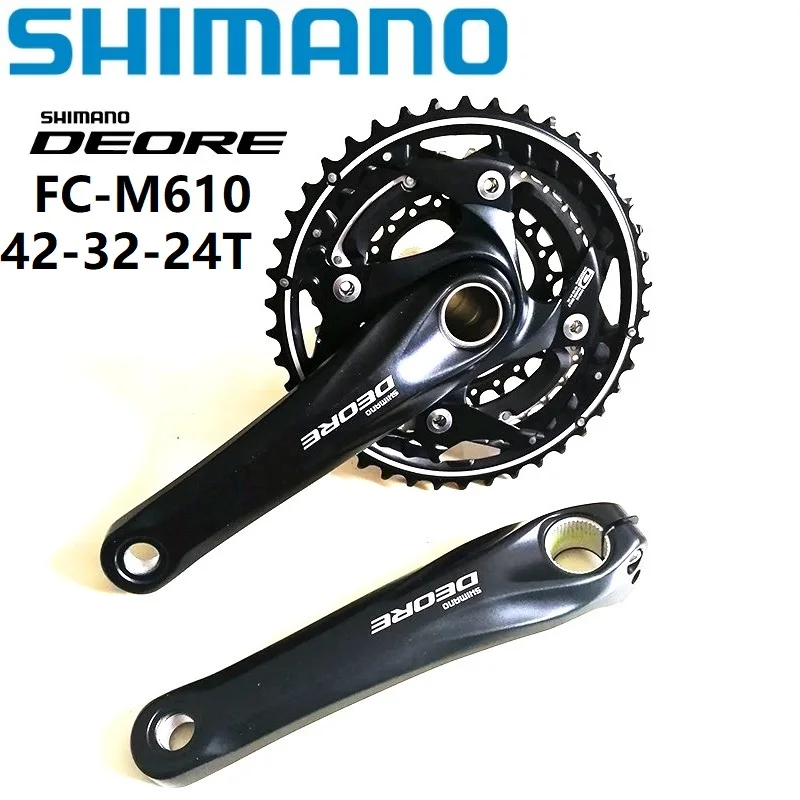 SHIMANO DEORE FC M610 M612 диаметра окружности болтов (170 мм 175 рукоятки спереди 3 Скорость 42/40T