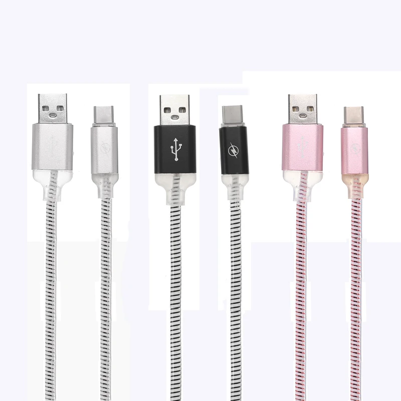 Новый Android градиент Llight Type C USB зарядный кабель для Onplus 5T Xiaomi Samsung phone светящийся