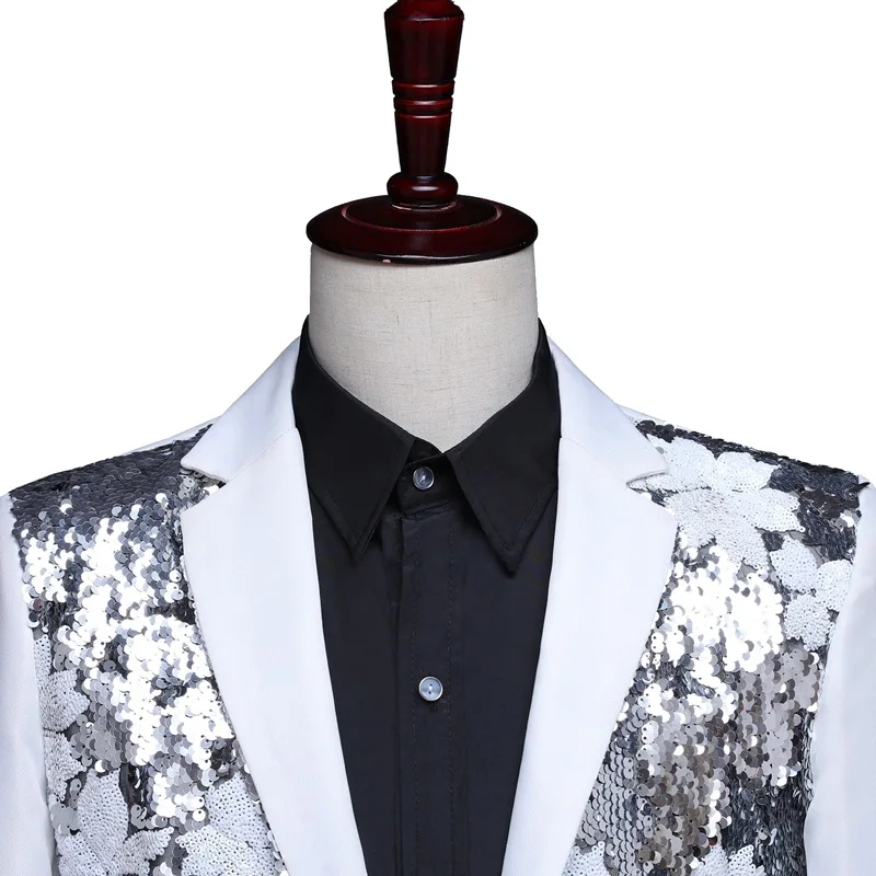 Костюм мужской 2019 костюм с блестками | Мужская одежда