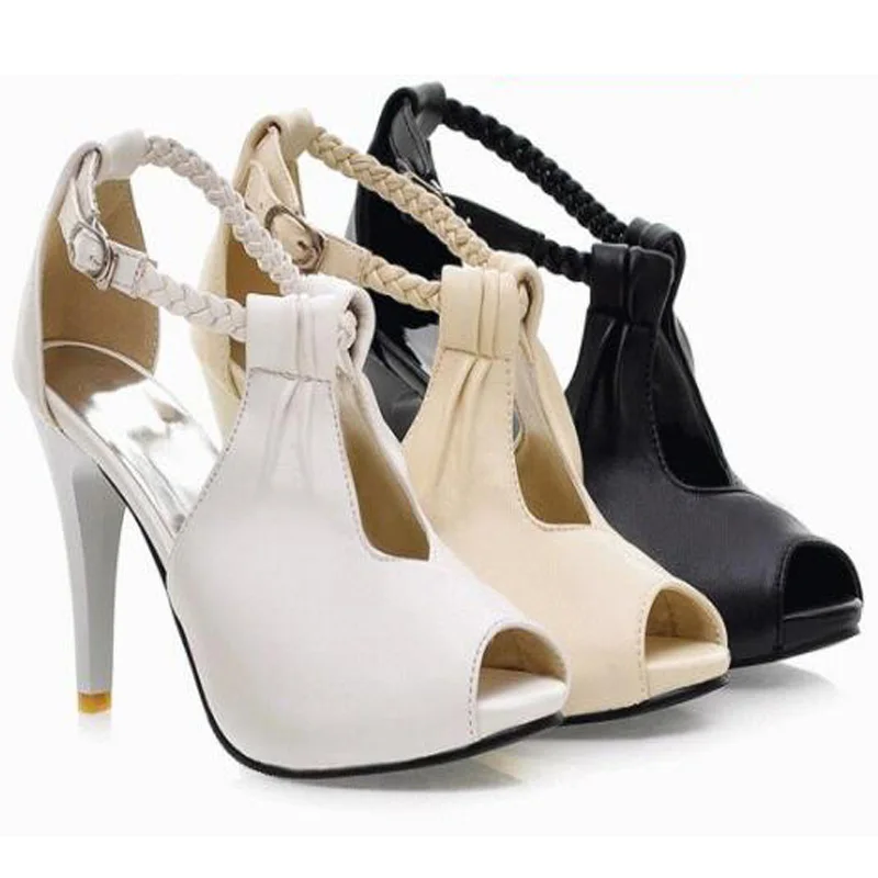 Корейские стильные женские летние повседневные босоножки на тонком высоком