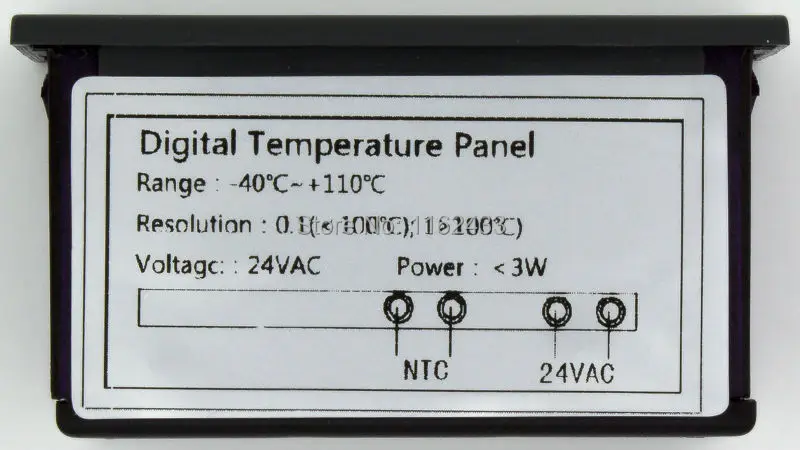 TPM 900 цифровой светодиодный термометр DC / AC 24V flush измеритель температуры с