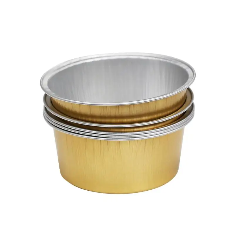 5PCS Gold L 5/10 Золотая круглая форма тающая чаша с воском алюминиевая фольга удаление волос Bean депилятор крем чаша для горячей пленки Твердые восковые гранулы - Цвет: 5PCS Gold L