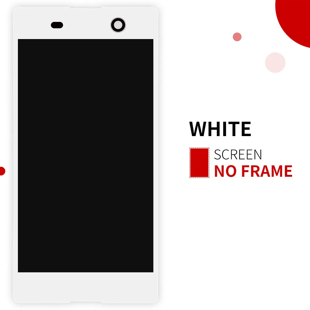 ЖК дисплей + сенсорный экран рамка для Sony Xperia M5 сменные детали E5603 E5606 E5653 E5633|Экраны