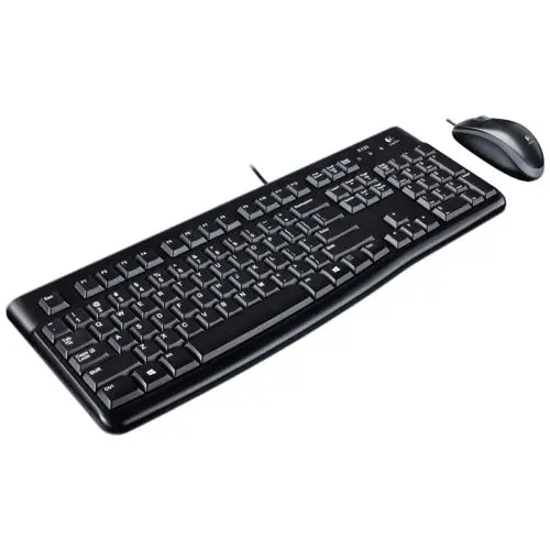 Комплект Logitech MK120 с проводной клавиатурой и мышью|wired keyboard mouse|wired mouse combokeyboard combo |