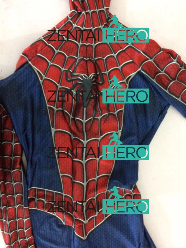 Бесплатная доставка DHL костюм Raimi Человек паук 3D оригинальный фильм 2017 Хэллоуин