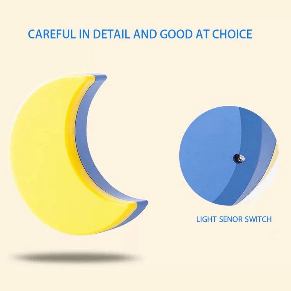 Светодиодный ночной мини светильник с датчиком управления звездная луна для