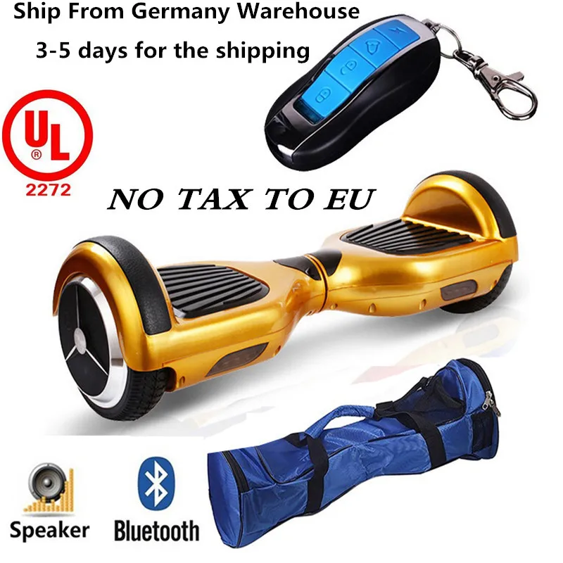 UL 2272 Gold Electric Self Balancing Smartboard HoverBoard LED Scooter+Free Bag | Спорт и развлечения