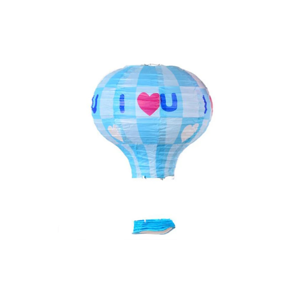 blue love 25 см/30 см/40 см воздушный шар Радужный бумажный фонарь романтическое свадебное украшение I LOVE YOU подвесной бумажный фонарик вечерние diy deco - Цвет: blue love