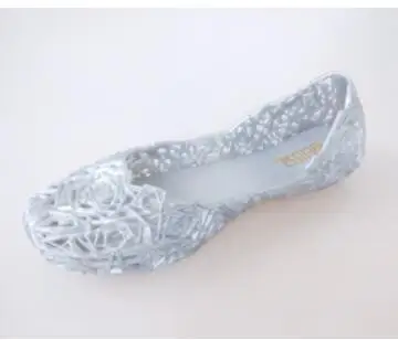 Серебристый Mini Melissa/женские прозрачные сандалии на полой подошве; коллекция года; женские сандалии; дышащие сандалии для родителей и детей; женская обувь; высокое качество - Цвет: Серебристый