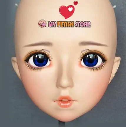 Special makeup Zhu-04) женские милые девушки смолы половина головы кигуруми BJD глаза кроссдресс косплей японского аниме ролевая маска Лолиты с глазами и парик - Цвет: Special makeup