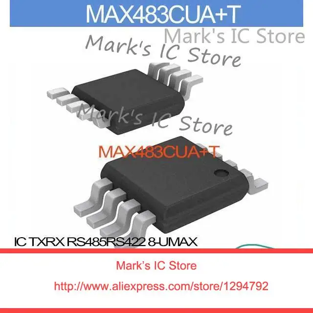 MAX483CUA+T IC TXRX RS485RS422 8-UMAX MAX483CUA 483 MAX483C 483C MAX483 483CU | Электронные компоненты и