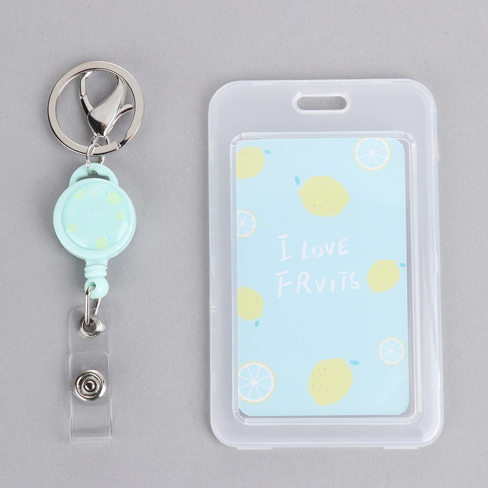 Мультяшный ПВХ держатель для кредитных карт женщин и мужчин милый бизнес кактус