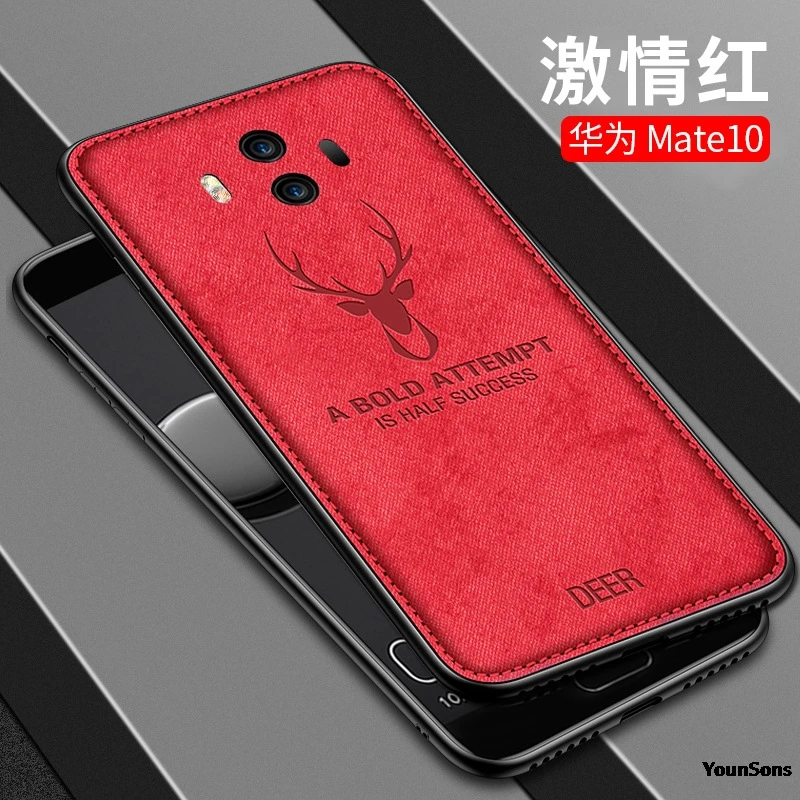 New Fabric Ultra-thin Canvas Silicon Phone Case For Huawei Mate 9 10 20 Pro Cloth Texture Soft Protective Cover Coque |