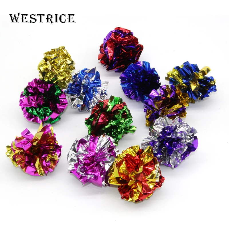 Westrice 4 маленькие см Мячи игрушки для кошек ценные домашних животных красочные