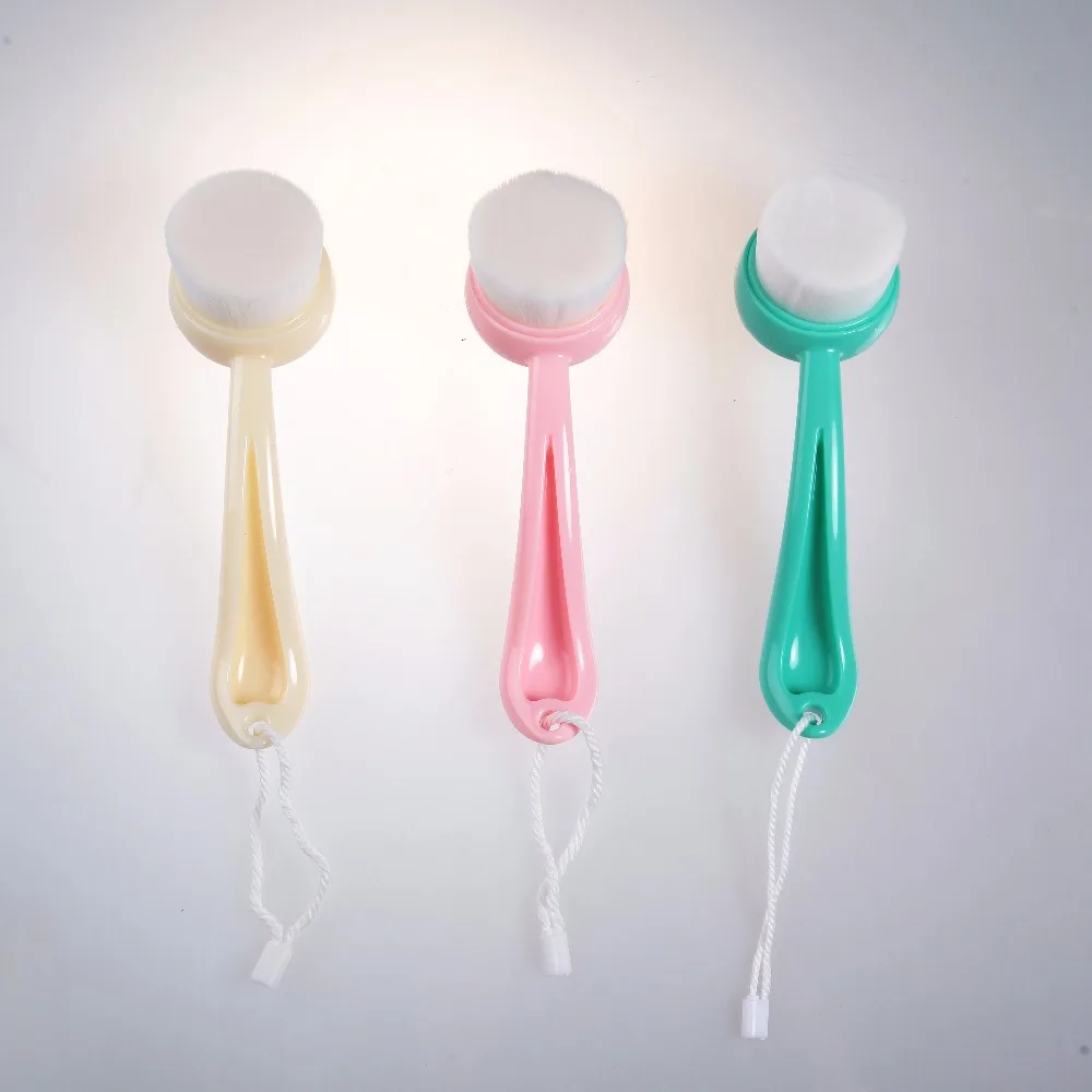 superfine soft fiber wash face brush facial cleaner Exfoliating Deep Cleansing Clean Wash Pore Care 3 colors free shipping | Красота и