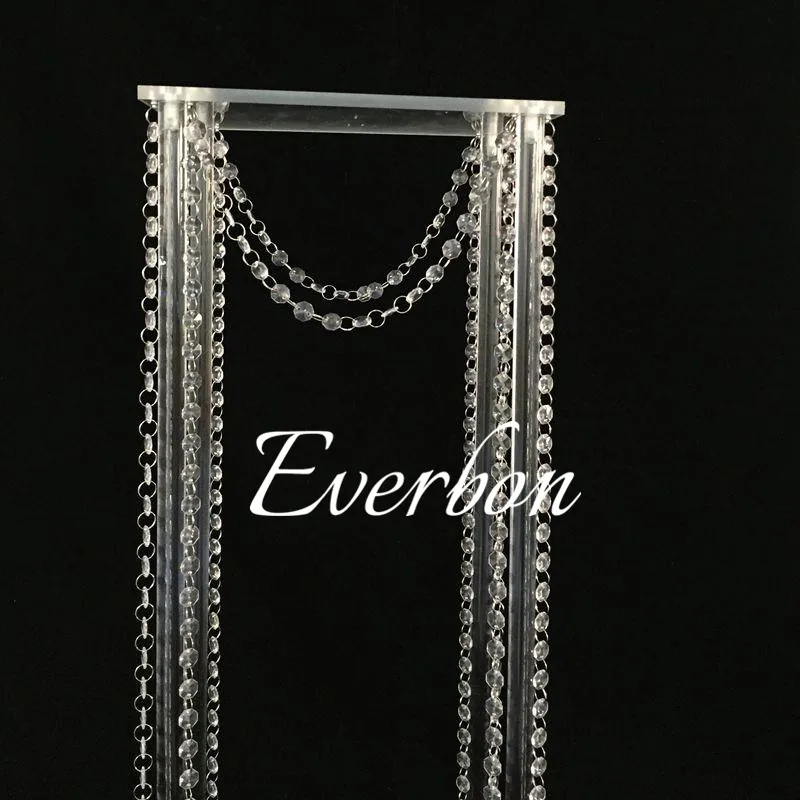 Высота 80 см прозрачная акриловая подставка для цветов ваза стол Центральная