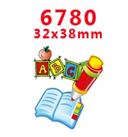 6780 30 шт. Герой мультфильма плоской смолы PR 6648 - Цвет: 6780