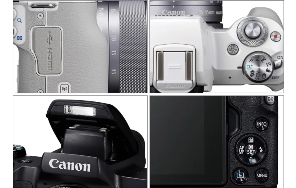 Canon M50 беззеркальная цифровая камера EF-M 15-45 мм IS STM объектив, HD 4 K-Vari-Angle сенсорный экран Wi-Fi Цифровая ILC камера(Совершенно новая