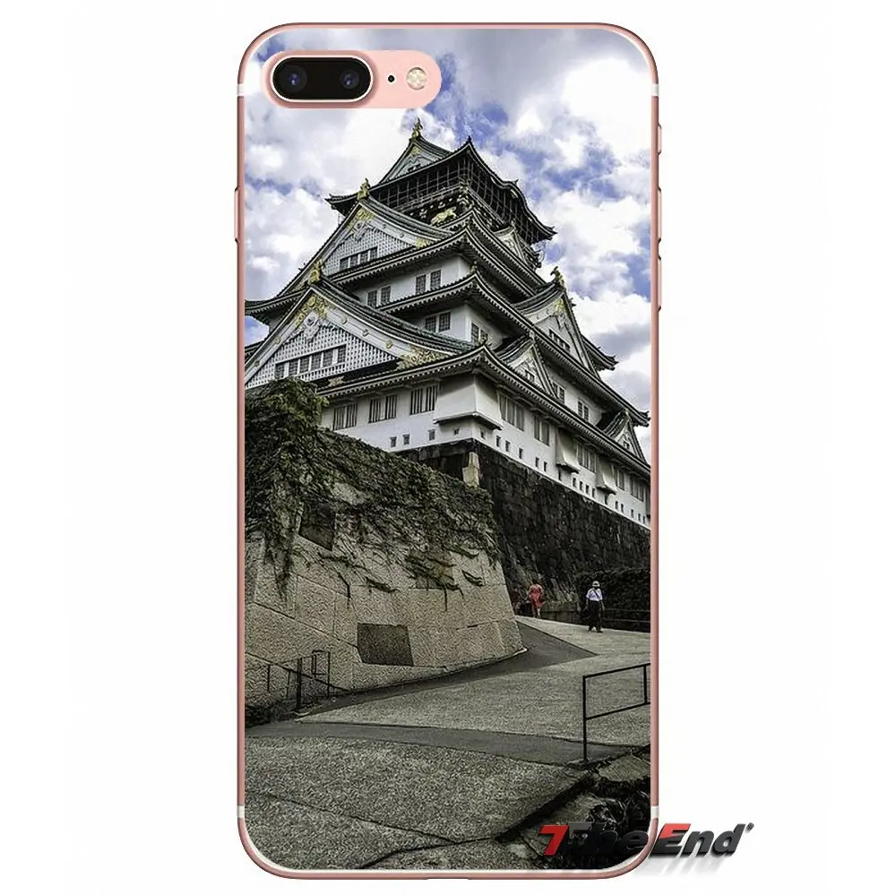 Силиконовый чехол для iPhone X 4 4S 5 5S 5C SE 6 6S 7 8 Plus Samsung Galaxy J1 J3 J5 J7 A3 A5 2016 2017 Япония Осака