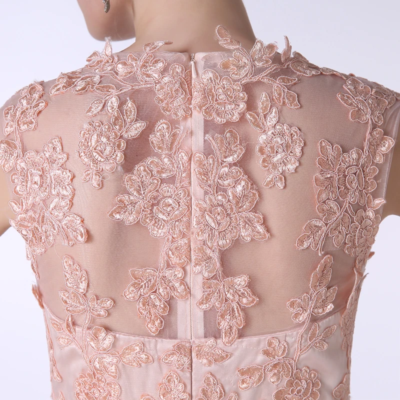 backlackgirl 2018 elegant beautiful high quality as picturesnew arrival Pink Lace Appliques V Neck A Line Prom Evening Dresses | Свадьбы и