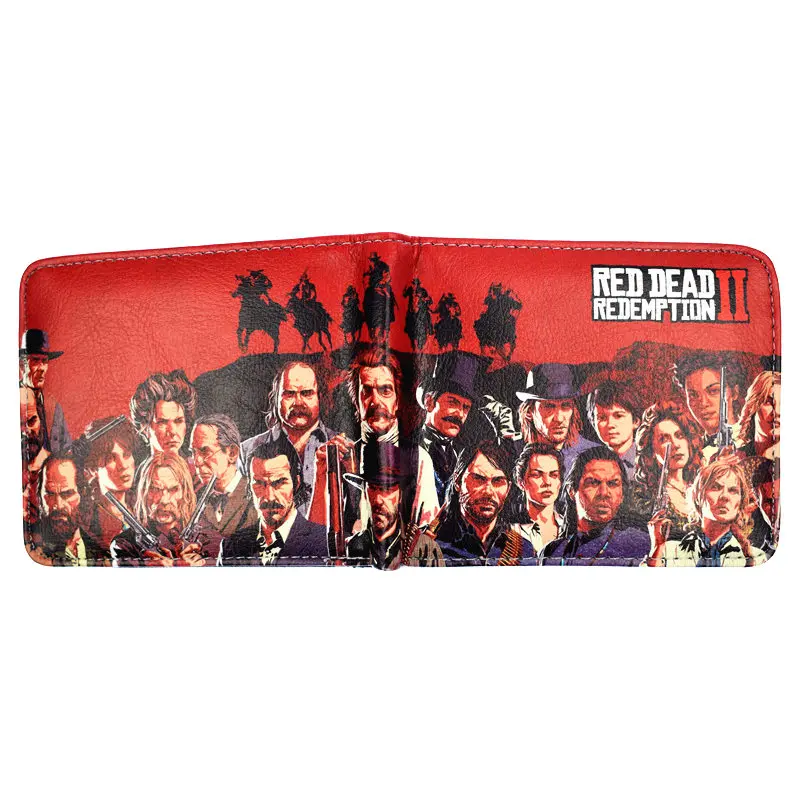 Игра Red Dead Redemption 2 Кошелек Для мужчин, короткий кошелек с отделением для монет - Цвет: qy374