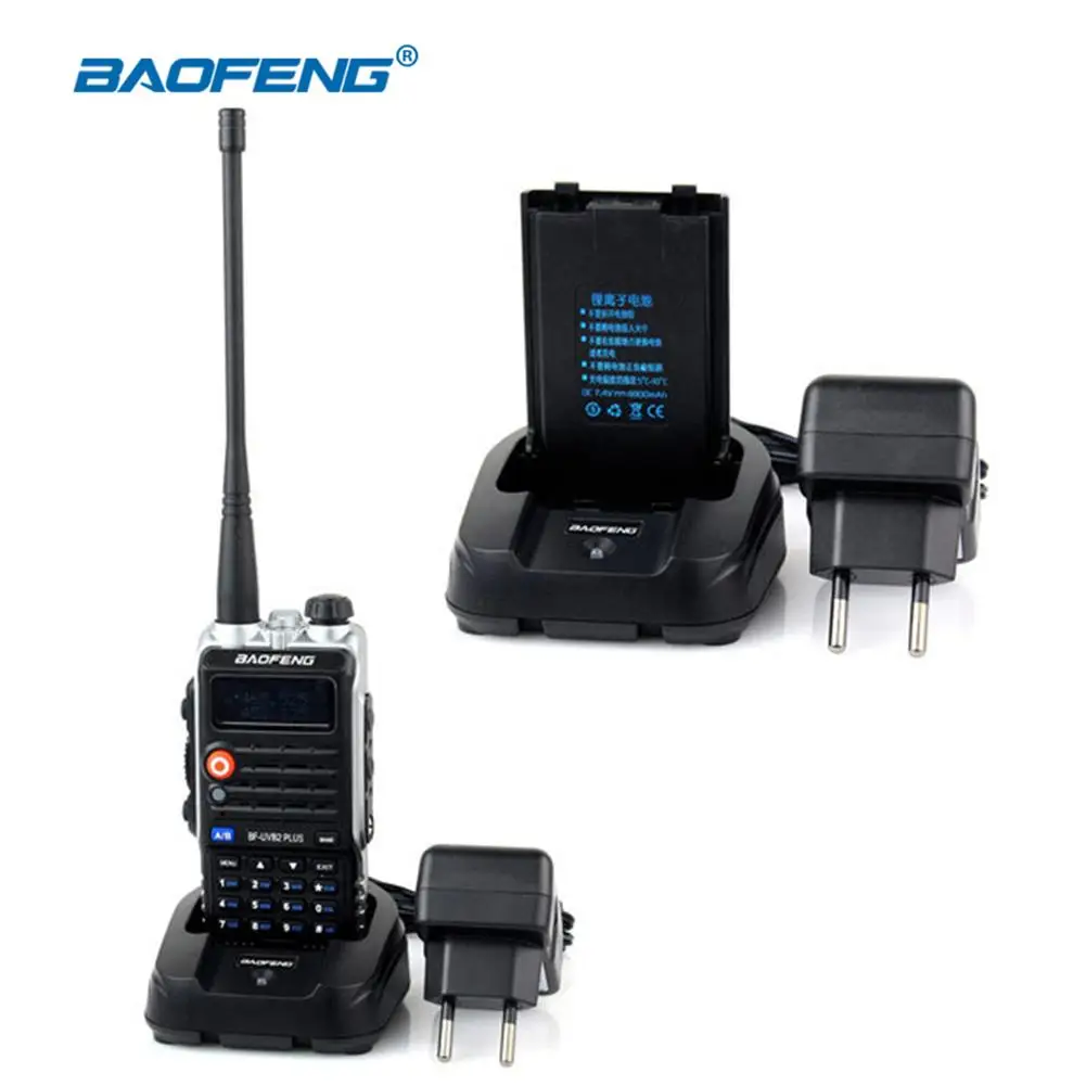 1 шт. Baofeng рация BF-UVB2PLUS VHF/UHF двухдиапазонный DCS Ham двухсторонний трансивер портативная прочная рация